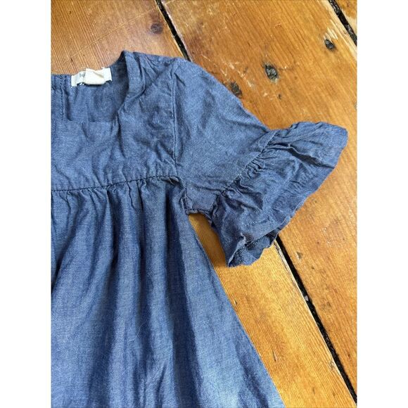 Burt's Bees‎ Baby Denim Dress Sz 24 Months 100% Organic Cotton - Picture 8 of 9